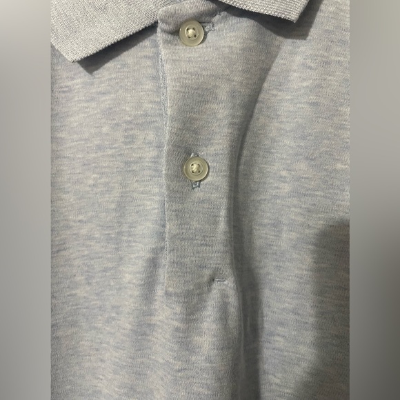 BANANA REPUBLIC LUXURY TOUCH PERFORMANCE MEN'S POLO LIGHT BLUE SIZE M - Picture 6 of 15